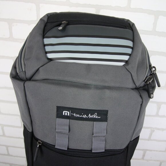 Travis Mathew Nelson Insulated Cooler Bag Backpack 1ML157 Grey New W Tag - Picture 8 of 11